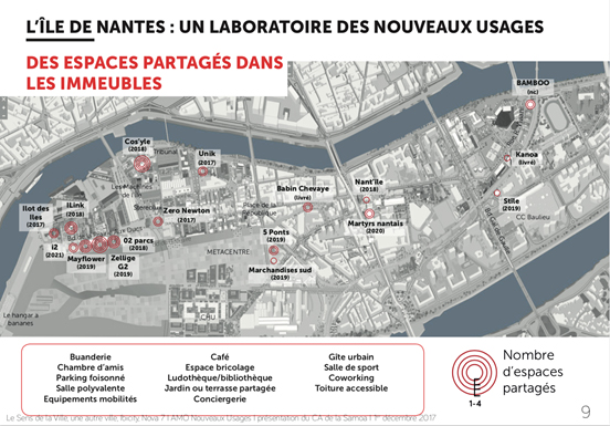 Conseil auprès de la SAMOA sur les nouveaux usages dans les opérations immobilières de l’Ile de Nantes