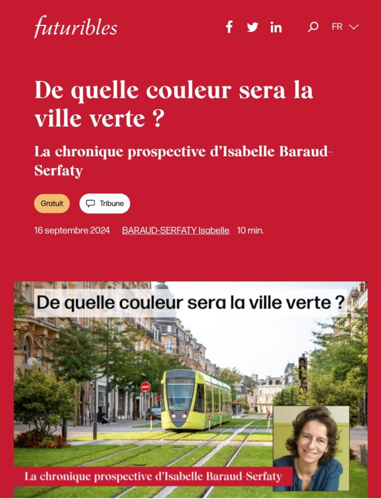De quelle couleur sera la ville verte ?