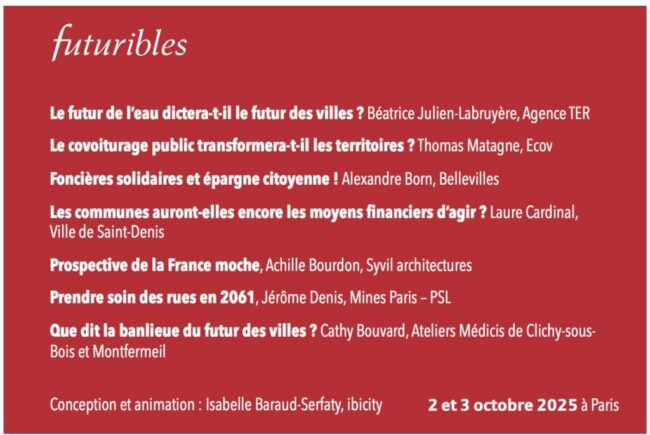 Le futur des villes aura lieu… en octobre 2025