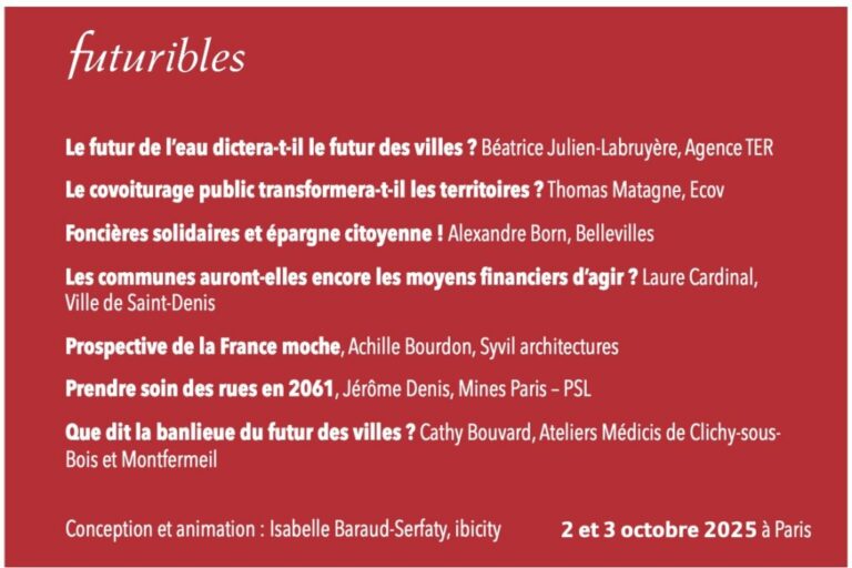 Le futur des villes aura lieu… en octobre 2025